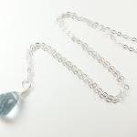 Light Blue Crystal Necklace..