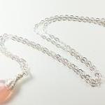 Soft Pink Necklace Sterling..